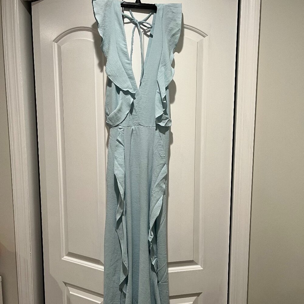 Zara Midi Open Back Flowy Dress